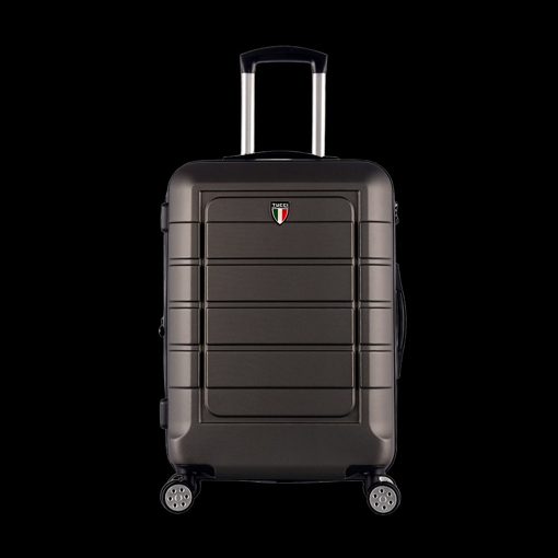 Obrazek Plastový kufr TUCCI Console M - tmavě šedá - 58 L