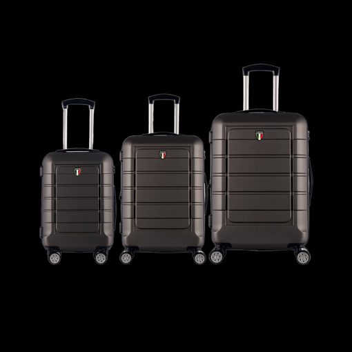 Obrazek Sada cestovních kufrů TUCCI T-0273/3_charcoal - tmavě šedá