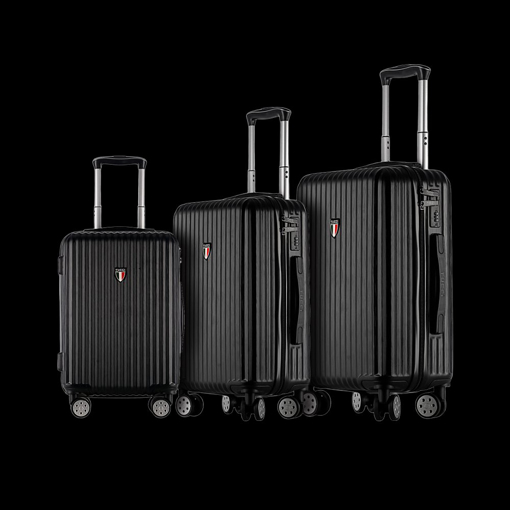 Obrazek Sada cestovních kufrů TUCCI T-0274/3_black - černá