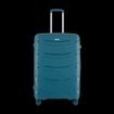 Obrazek Plastový kufr HIGHBURY Carbon M - zelená - 62 L