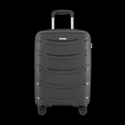 Obrazek Plastový kufr HIGHBURY Carbon L - šedá - 92 L