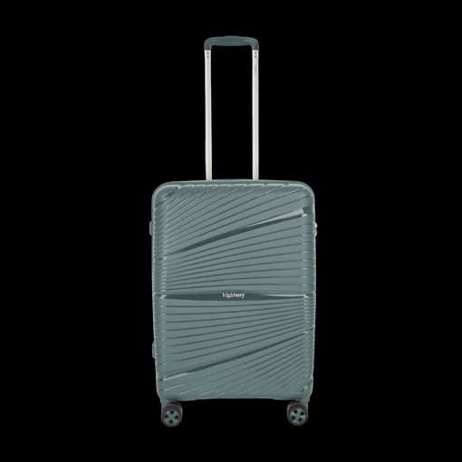 Obrazek Plastový kufr HIGHBURY Helios M - zelená - 62 L