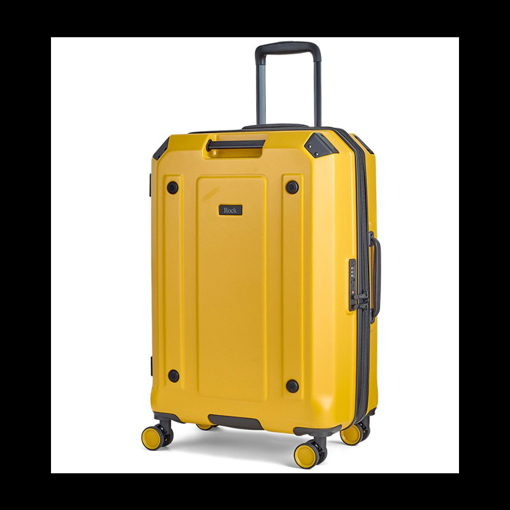 Obrazek Plastový kufr ROCK Alpine M - žlutá - 65 L