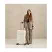Obrazek Plastový kufr SUITSUIT® Fusion White Swan M - bílá - 60 L