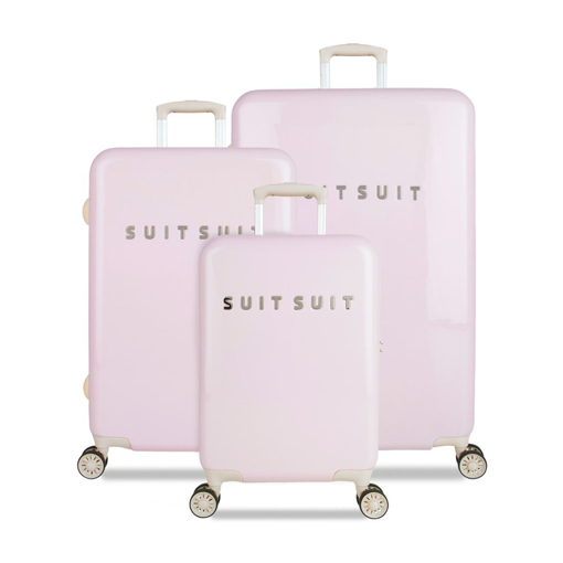 Obrazek Zestaw walizek podróżnych SUITSUIT® Fabulous Fifties Pink Dust - różowy 91 L