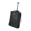 Obrazek Walizka kabinowa CITIES T-830 - czarny/niebieski 36 l