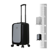Obrazek Walizka podróżna MIA TORO M1709/2-S - czarny/srebrny - 41 L + 25% EKSPANDER