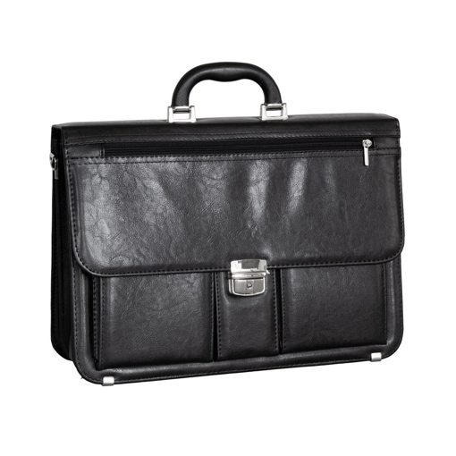 Obrazek Teczka REAbags 8001/1-TR - czarny / nikiel 19 L