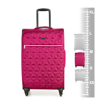 Obrazek Walizka tekstylna ROCK Jewel M - różowa 61 L