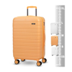 Obrazek Walizka podróżna ROCK TR-0214/3-M ABS - jasna brzoskwinia - 60 L + 10% EKSPANDER
