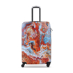 Obrazek Walizka plastikowa TUCCI Turkish Marble S - kolorowy nadruk 33 L