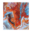 Obrazek Walizka plastikowa TUCCI Turkish Marble S - kolorowy nadruk 33 L