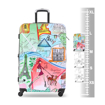 Obrazek Walizka podróżna TUCCI T-0168/3-L J'aime Paris - 88 L + 35% EXPANDER