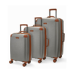 Obrazek Zestaw walizek podróżnych ROCK TR-0219/3 ABS/PC - szary - 84 L / 57 L / 35 L + 20% EKSPANDER