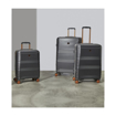 Obrazek Walizka podróżna ROCK TR-0238/3-M ABS/PC - węgiel drzewny - 60 L + 20% EKSPANDER