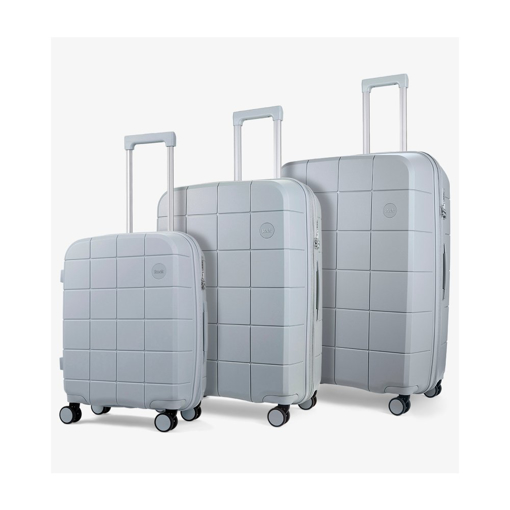 Obrazek Zestaw walizek podróżnych ROCK Pixel PP - szary - 102 L + 10% EXPANDER/71 L + 12% EXPANDER/36 L + 15% EXPANDER