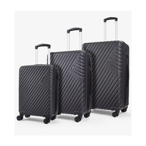 Obrazek Zestaw walizek podróżnych ROCK Santiago ABS - czarny - 76 l / 51 l / 31 l