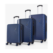 Obrazek Zestaw walizek podróżnych ROCK Santiago ABS - granatowy - 76 l / 51 l / 31 l