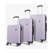 Obrazek Zestaw walizek podróżnych ROCK Santiago ABS - fioletowy - 76 l / 51 l / 31 l