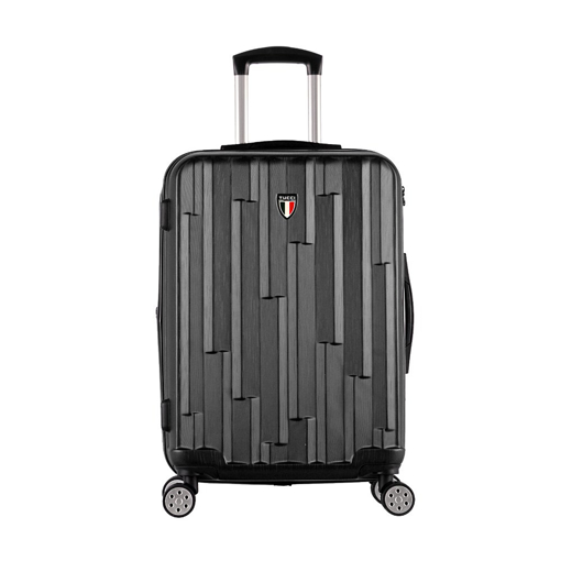 Obrazek Walizka podróżna TUCCI Riflettore T-0272/3-M ABS - czarna - 58 L + 35% EXPANDER