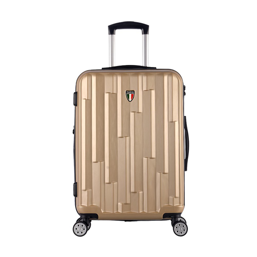 Obrazek Walizka podróżna TUCCI Riflettore T-0272/3-M ABS - khaki - 58 L + 35% EXPANDER