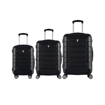 Obrazek Zestaw walizek podróżnych TUCCI Console T-0273/3 ABS - czarny - 92 L / 58 L + 35% EXPANDER / 33 L