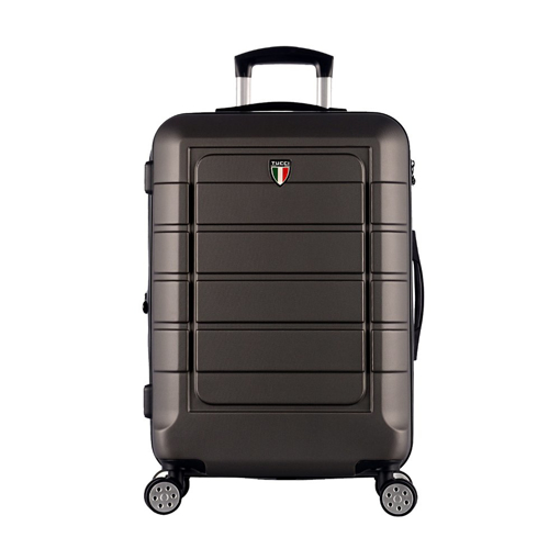 Obrazek Walizka podróżna TUCCI Console T-0273/3-L ABS - węgiel drzewny - 92 L + 35% EKSPANDER