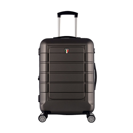 Obrazek Walizka podróżna TUCCI Console T-0273/3-M ABS - węgiel drzewny - 58 L + 35% EKSPANDER