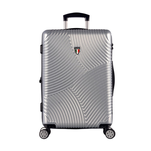 Obrazek Walizka podróżna TUCCI Srotolare T-0277/3-L ABS - srebrna - 91 L + 35% EKSPANDER