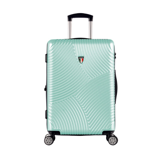 Obrazek Walizka podróżna TUCCI Srotolare T-0277/3-M ABS - zielona - 59 L + 35% EKSPANDER