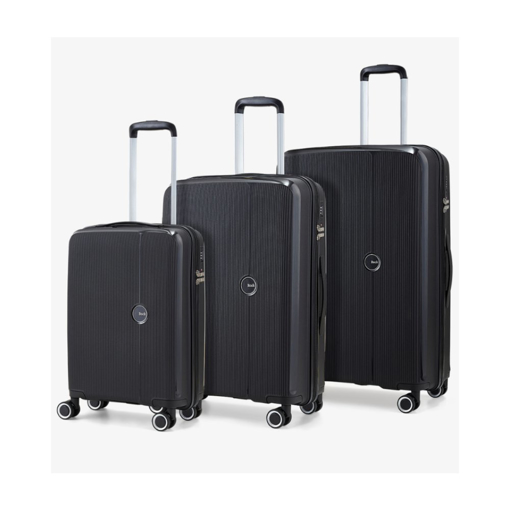 Obrazek Zestaw walizek podróżnych ROCK Hudson TR-0267/3 PP - czarny - 86 l / 58 l / 33 l