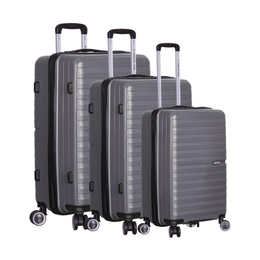 Obrazek Zestaw walizek podróżnych OUTDOOR GEAR Nebula TR-406/3 PP - szary - 87 L / 53 L / 32 L