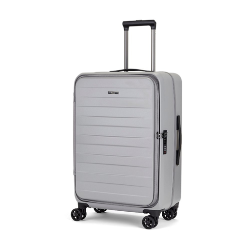 Obrazek Walizka podróżna ROCK Eden TR-0278/3-M PET - szara - 59 L