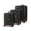 Obrazek Zestaw walizek podróżnych ROCK TR-0251/3 ABS - czarny - 107 L / 72 L / 33 L + 20% EKSPANDER