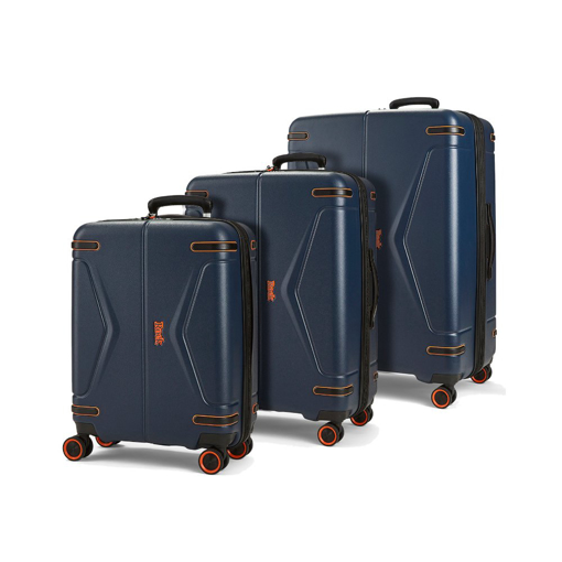 Obrazek Zestaw walizek podróżnych ROCK TR-0251/3 ABS - ciemnoniebieski - 107 L / 72 L / 33 L + 20% EKSPANDER
