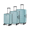 Obrazek Zestaw walizek podróżnych ROCK Eden TR-0278/3 PET - jasnoniebieski - 99 L / 59 L / 29 L