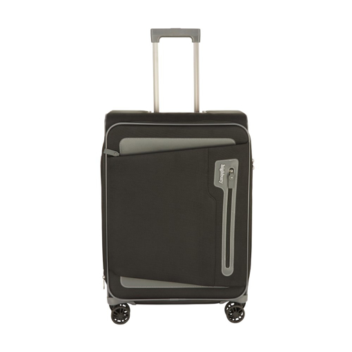 Obrazek Walizka podróżna HIGHBURY Kepler HBY-0172/3-M - czarny/szary 63 L + 15% EKSPANDER
