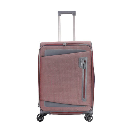 Obrazek Walizka podróżna HIGHBURY Kepler HBY-0172/3-M - bordowy/szary 63 L + 15% EKSPANDERA
