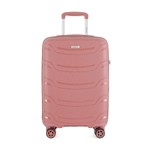 Obrazek Walizka podróżna HIGHBURY Carbon HBY-0178/3-L PP - różowa 92 L