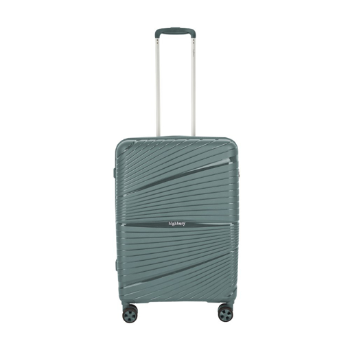 Obrazek Walizka podróżna HIGHBURY Helios HBY-0175/3-M PP - zielona 62 L