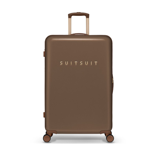 Obrazek Plastový kufr SUITSUIT® Fab Seventies Cocoa Brown L - hnědá
