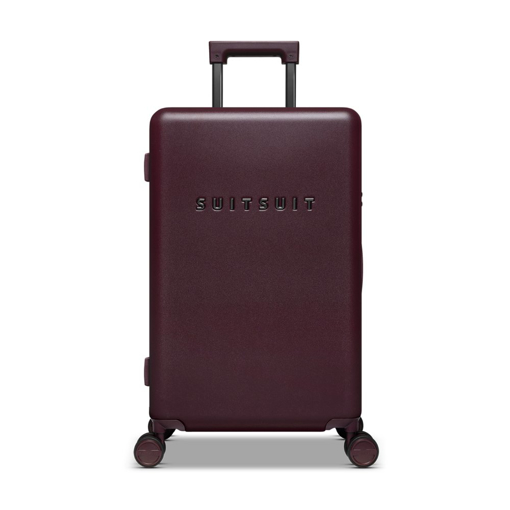 Obrazek Plastový kufr SUITSUIT® Mystique Cherry Lacquer M - tmavě vínová - 57 L