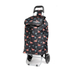 Obrazek Torba na zakupy kółkach HOPPA ST-57375 Flamingo - czarna 57 L