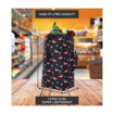Obrazek Torba na zakupy kółkach HOPPA ST-57375 Flamingo - czarna 57 L