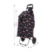 Obrazek Torba na zakupy kółkach HOPPA ST-57375 Flamingo - czarna 57 L