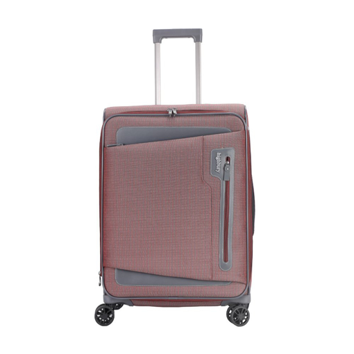 Obrazek Walizka podróżna HIGHBURY Kepler HBY-0172/3-L - bordowy/szary 99 L + 15% EKSPANDERA