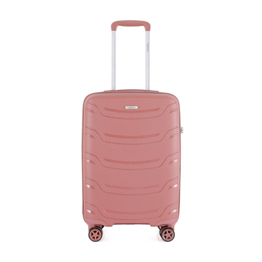 Obrazek Bagaż kabinowy HIGHBURY Carbon HBY-0178/3-S PP - różowy 34 L