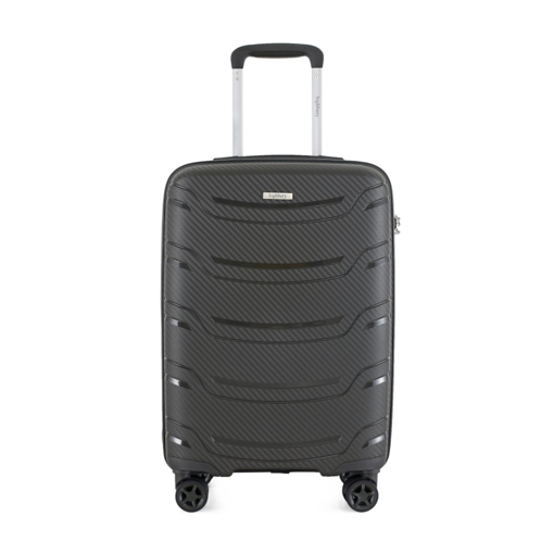 Obrazek Walizka podróżna HIGHBURY Carbon HBY-0178/3-M PP - ciemnoszara 62 L