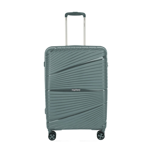 Obrazek Walizka podróżna HIGHBURY Helios HBY-0175/3-L PP - zielona 94 L