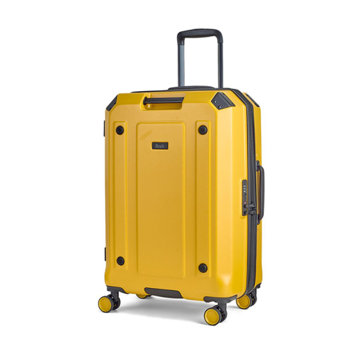 Obrazek Walizka podróżna ROCK Alpine TR-0288/3-M ABS/PC - żółta 65 L + 15% EKSPANDER
